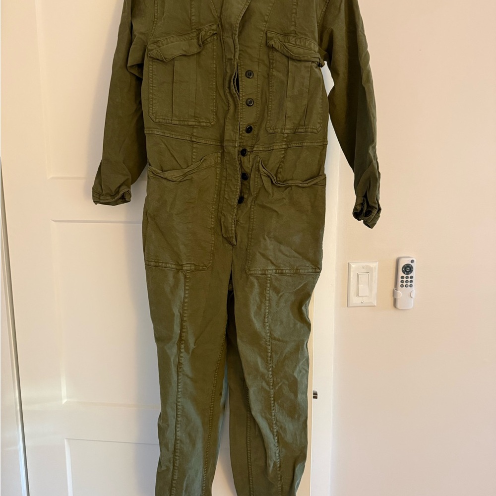 Alex Mill Khaki Utility Jumpsuit